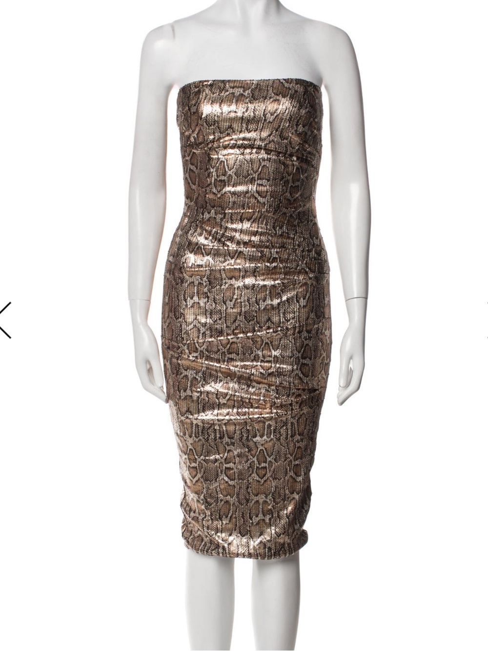 Nookie blind date midi dress sequins snakeskin XS NWT